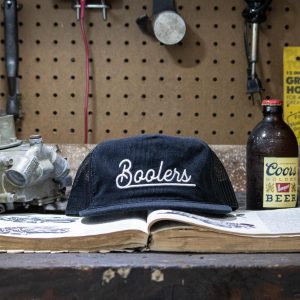 Man In Black Cord Trucker Cap